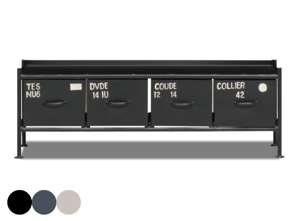 MSG インダストリアル スチールチェスト（横型4杯）