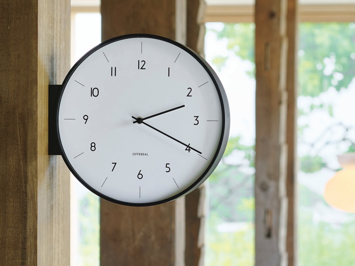 アールノ AARNO ウォールクロック （両面時計） CL-4464  【INTERFORM】インターフォルム