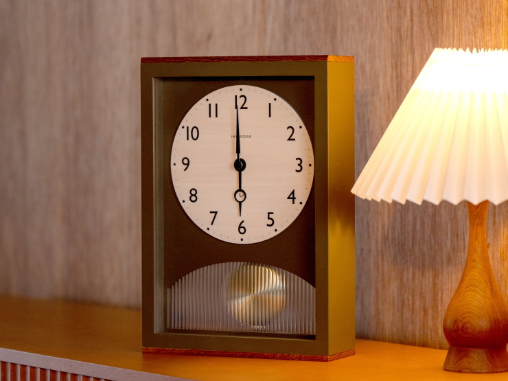 アーチの振り子時計 ARCH PENDULUM CLOCK CH-066BR/GY【INTERZERO】インターゼロ