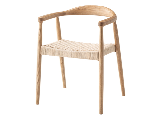 アームチェア アッシュ材 / ウレタン塗装 ペーパーコード F7-135NA