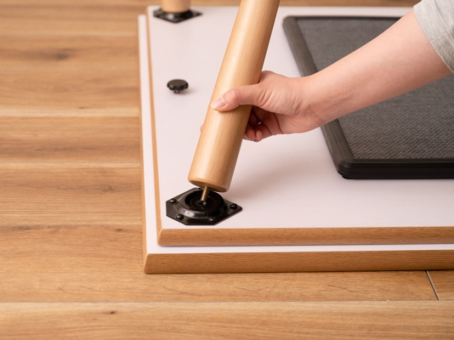 継ぎ脚式 大理石調 フラットヒーター こたつ STONE ストーン 家具