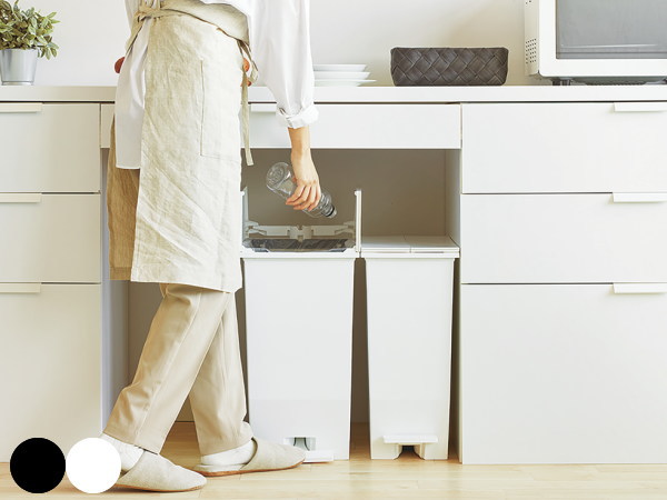 【2個セット】45L SOLOW ソロウ ペダルオープンツイン（ダストボックス）