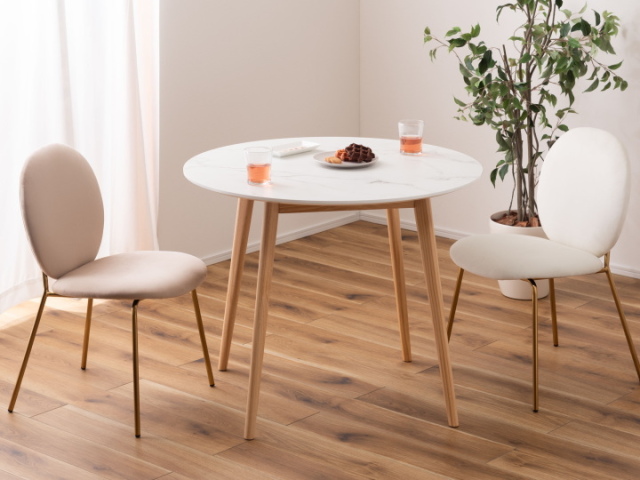 2人用 ラウンド ダイニングテーブル　TAP-001