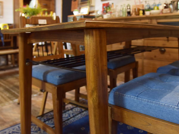 天然木のダイニングテーブル【ハンドメイド家具】 ダイニングテーブルセット 4人掛け 5点セット ダイニングセット