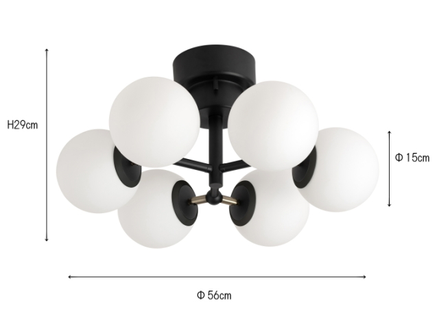 タイニー ガラス シーリングライト 6 TINY GLASS CEILING LIGHT 6