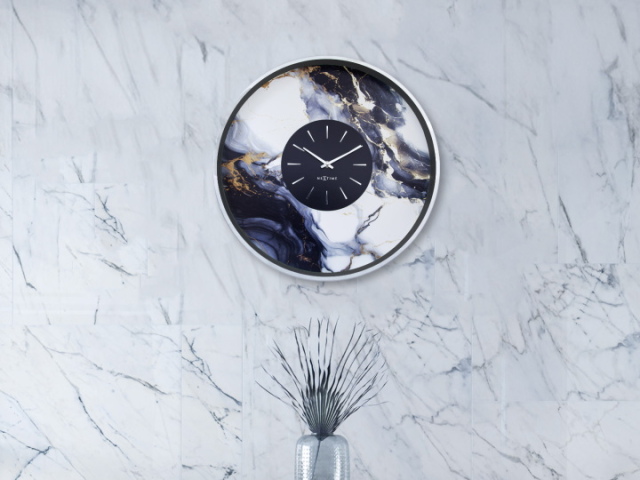 NEXTIME ネクスタイム MARBLE DUO マーブルデュオ ウォールクロック 掛け時計 NXT-3539