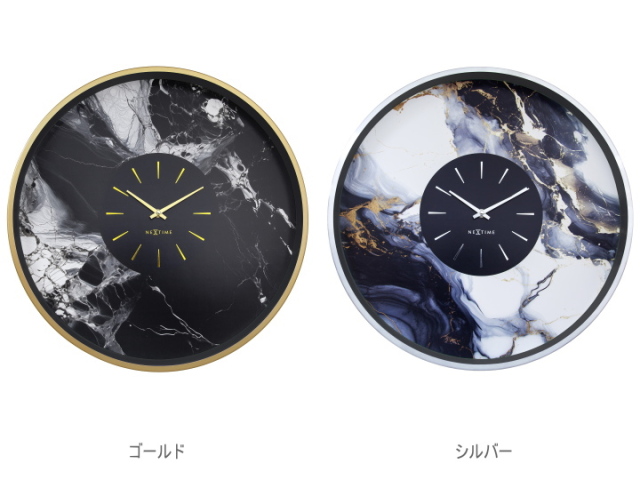 NEXTIME ネクスタイム MARBLE DUO マーブルデュオ ウォールクロック 掛け時計 NXT-3539