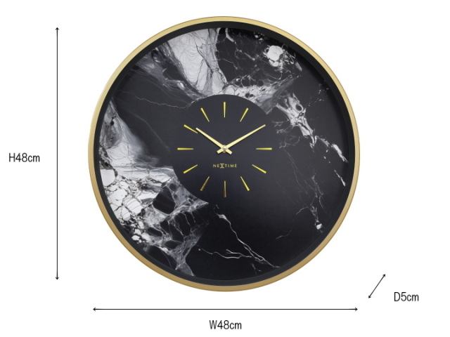NEXTIME ネクスタイム MARBLE DUO マーブルデュオ ウォールクロック 掛け時計 NXT-3539