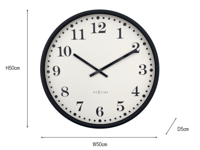 NEXTIME ネクスタイム ディッケンズ （L） DICKENS L ウォールクロック 掛け時計 NXT-3319