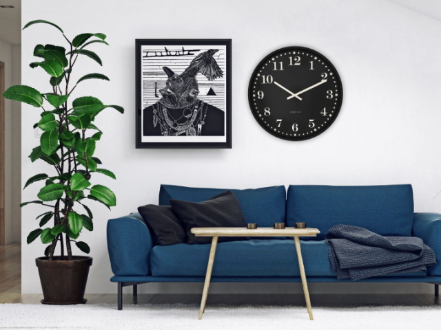 NEXTIME ネクスタイム ディッケンズ （L） DICKENS L ウォールクロック 掛け時計 NXT-3319