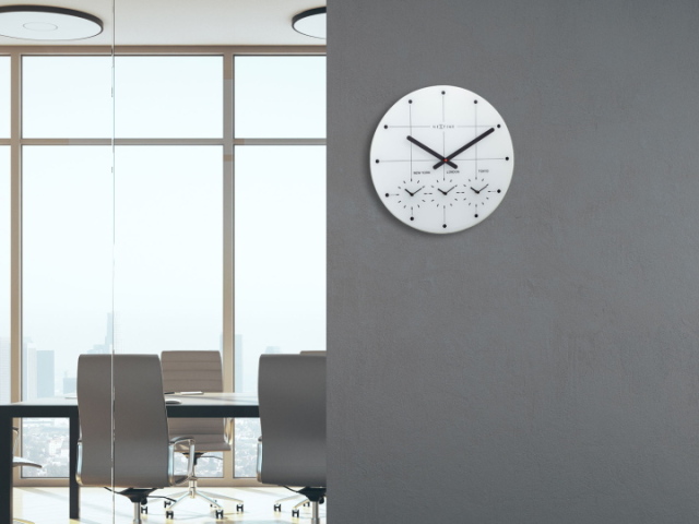 NEXTIME ネクスタイム BIG CITY ビッグシティ 掛け時計 世界時計 NXT-8197