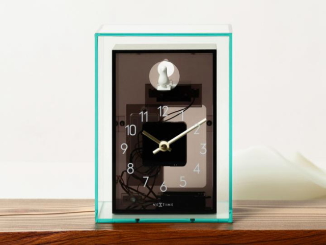 NEXTIME ネクスタイム アクリル クッククー ACRYLIC CUCKOO テーブルクロック 置き時計 NXT-J060