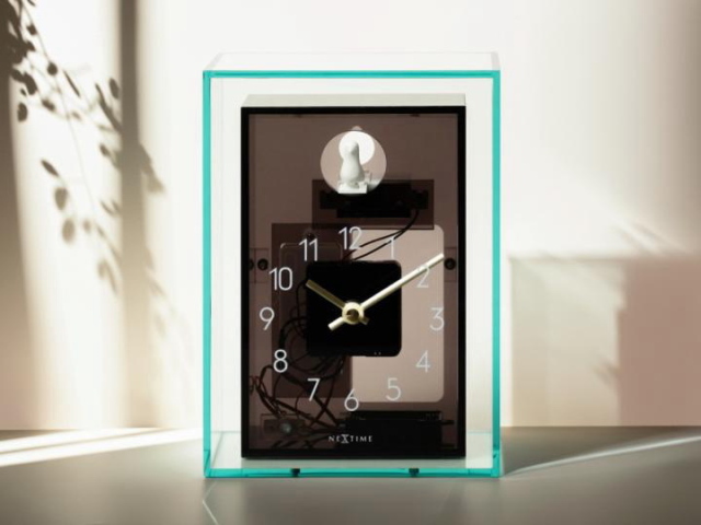 NEXTIME ネクスタイム アクリル クッククー ACRYLIC CUCKOO テーブルクロック 置き時計 NXT-J060