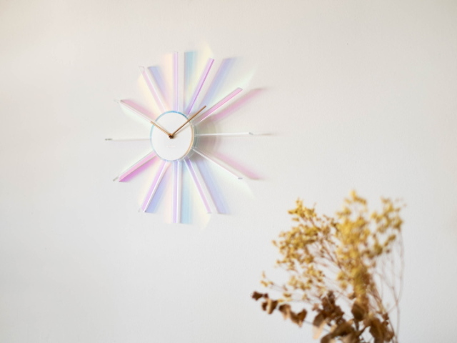 NEXTIME ネクスタイム プリズム ラジアントクロック PRISM LADIANT  ウォールクロック 掛け時計 NXT-J061