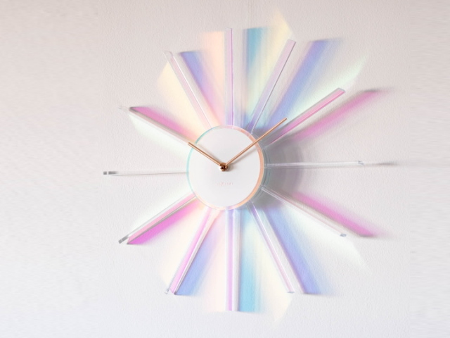 NEXTIME ネクスタイム プリズム ラジアントクロック PRISM LADIANT  ウォールクロック 掛け時計 NXT-J061