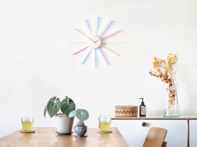 NEXTIME ネクスタイム プリズム ラジアントクロック PRISM LADIANT  ウォールクロック 掛け時計 NXT-J061