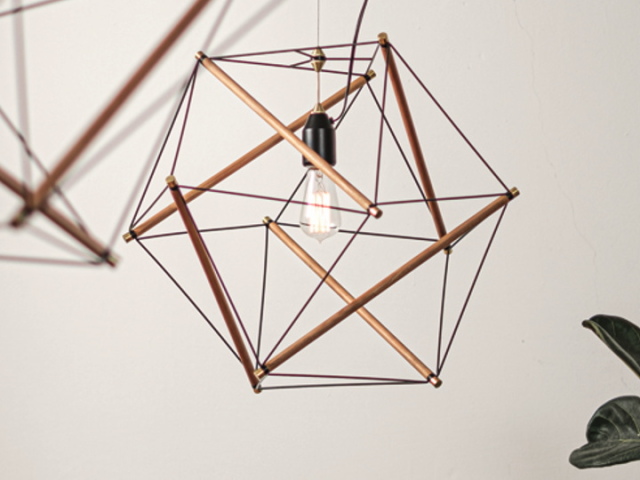 テンセグリティペンダントランプ（M)  TENSEGRITY LAMP AMP-L043 AMP-L044 【el commun】エルコミューン