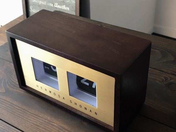 PIVOT（ピボット）フリップウッドクロック パタパタ時計