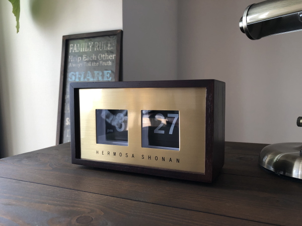 PIVOT（ピボット）フリップウッドクロック パタパタ時計