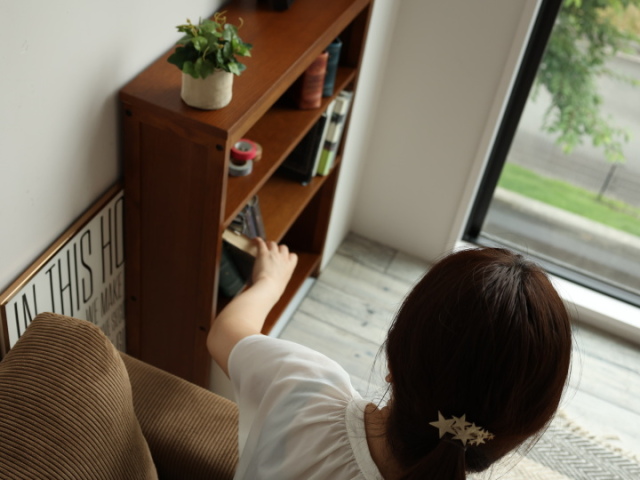 ブックシェルフ HOMMAG オマージュ 木製本棚　HMR-2664