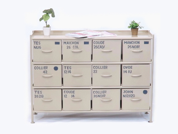 MSG インダストリアル スチールチェスト （12杯引き出し）