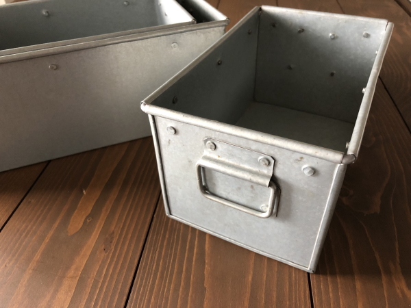 RECTANGLE（レクタングル）ブリキボックス小物入れ（S/M /Lセット