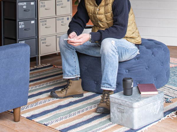 100 ROUND FABRIC STOOL 100 ラウンドファブリックスツール