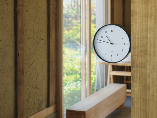 アールノ AARNO ウォールクロック （両面時計） CL-4464  【INTERFORM】インターフォルム