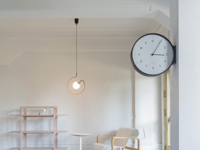 アールノ AARNO ウォールクロック （両面時計） CL-4464  【INTERFORM】インターフォルム