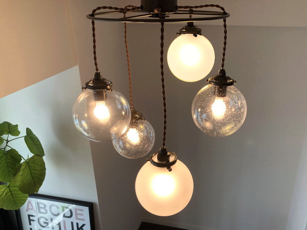 ORELIA5（オレリア5）　5灯ガラスペンダントライト