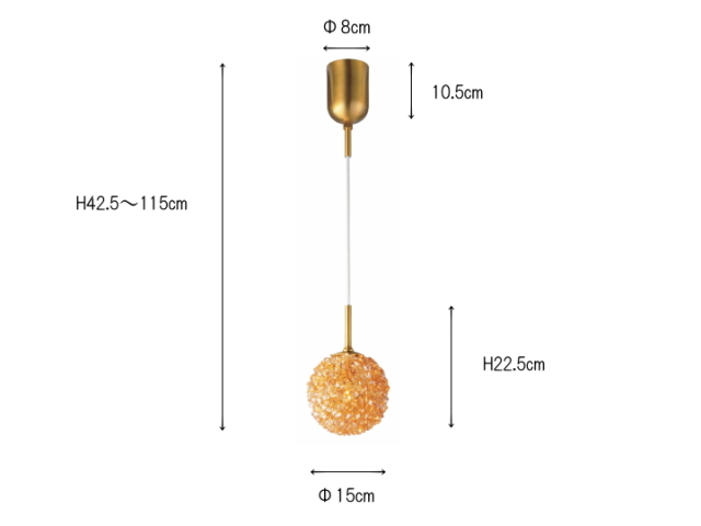 オルテンシア ORTENSIA 1灯 ペンダントライト LT-4581【INTERFORM】インターフォルム