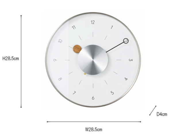 ピアネータ PIANETA ウォールクロック 掛け時計  CL-4511【INTERFORM】インターフォルム