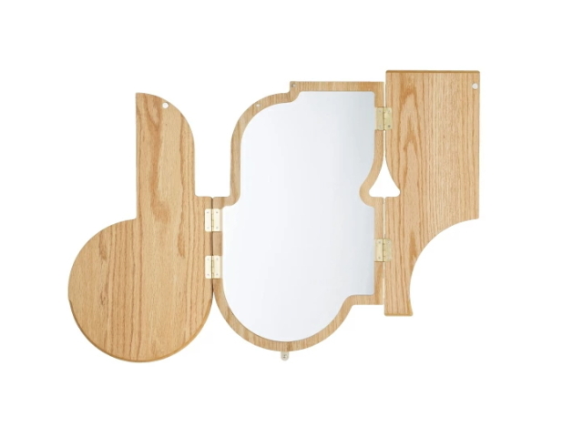 ソルティール ウォールミラー SORTIR MIRROR 扉付き 壁掛け鏡 HM-4571 【INTERFORM】 インターフォルム