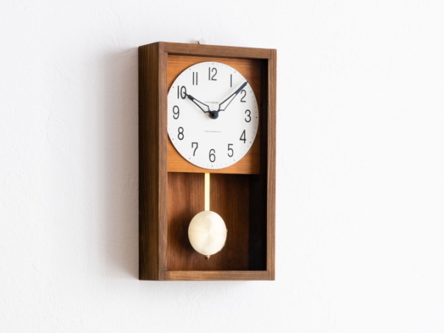 ひのき ペンデュラム クロック HINOKI PENDULUM CLOCK CH-033BR/CB 【INTERZERO】インターゼロ
