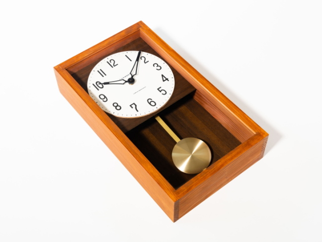 ひのき ペンデュラム クロック HINOKI PENDULUM CLOCK CH-033BR/CB 【INTERZERO】インターゼロ