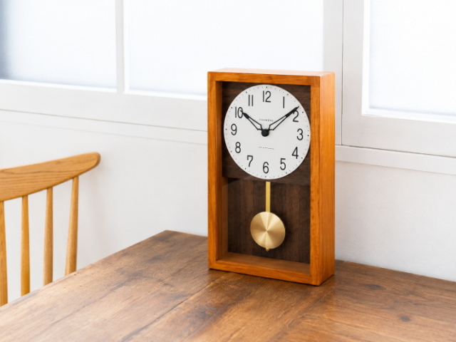 ひのき ペンデュラム クロック HINOKI PENDULUM CLOCK CH-033BR/CB 【INTERZERO】インターゼロ