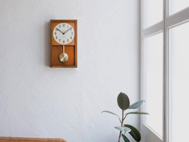 ひのき ペンデュラム クロック HINOKI PENDULUM CLOCK CH-033BR/CB 【INTERZERO】インターゼロ