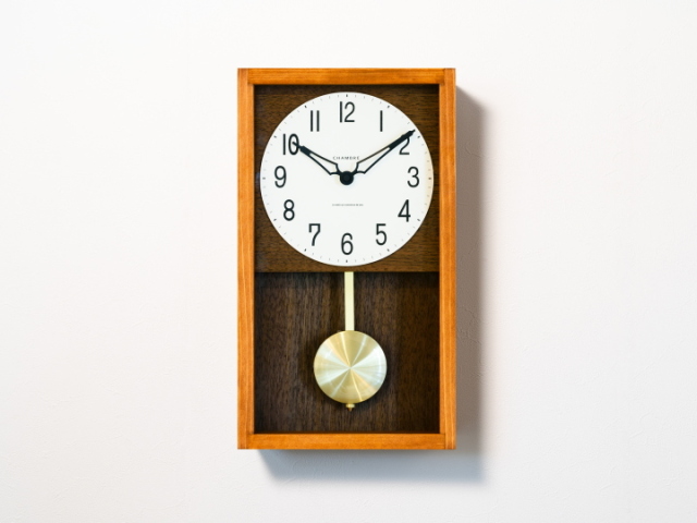ひのき ペンデュラム クロック HINOKI PENDULUM CLOCK CH-033BR/CB 【INTERZERO】インターゼロ