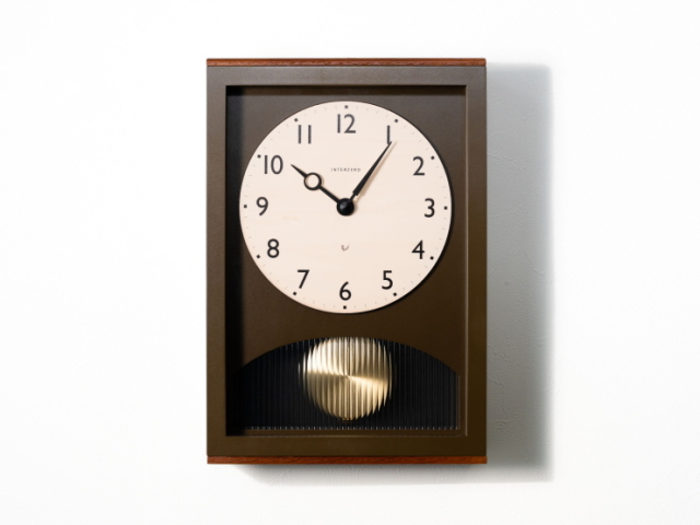 アーチの振り子時計 ARCH PENDULUM CLOCK CH-066BR/GY【INTERZERO】インターゼロ