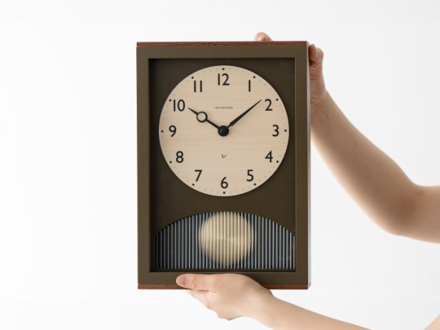アーチの振り子時計 ARCH PENDULUM CLOCK CH-066BR/GY【INTERZERO】インターゼロ