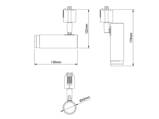 NOSH スポットライト ２個セットTC-1022-WH NOSH ノーシュ LEDスポットライト（ライティングレール取付仕様） TC