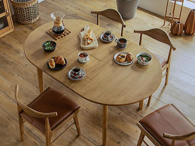 アルグ120/150 伸長 ダイニングテーブル ARGU120 DINING TABLE