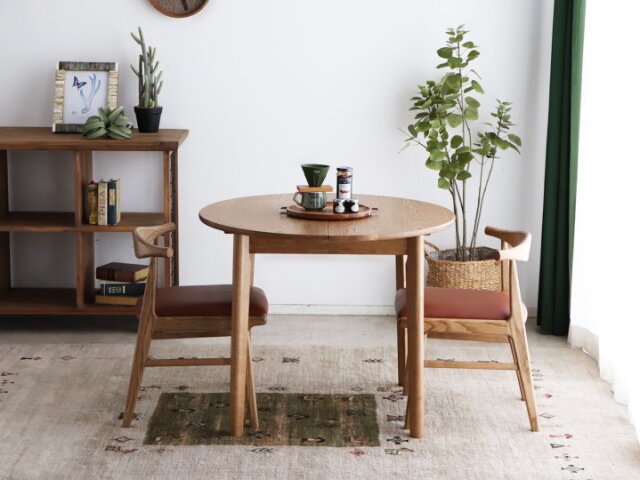 アアルグ90/120 円形伸長 ダイニングテーブル ARGU90 DINING TABLE