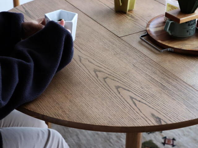 アアルグ90/120 円形伸長 ダイニングテーブル ARGU90 DINING TABLE