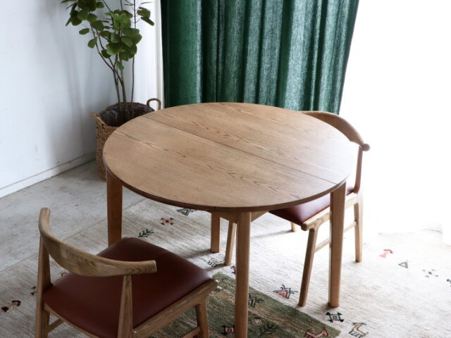 アルグ90/120 円形伸長 ダイニングテーブル ARGU90 DINING TABLE