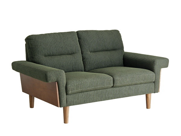 BAL（バル）2人掛け　ヴィンテージデザイン　ファブリックソファ