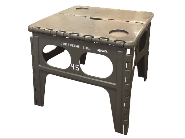 SLOWER スロウワー フォールディングテーブル 3点セット アウトドアテーブル アウトドアチェア