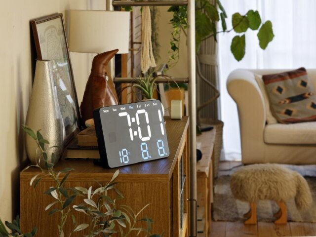 LED クロック ビエント LED CLOCK VIENTO 置き掛け兼用 SLW368 SLOWER（スロウワー）