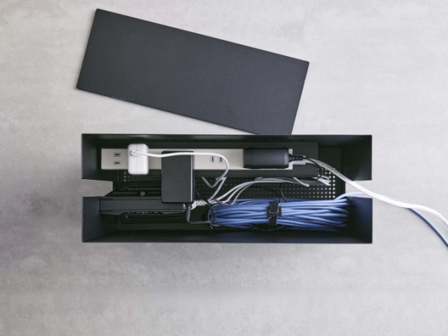 TOWER（タワー）キャスター付きケーブル収納ラック 5403 5404 山崎実業