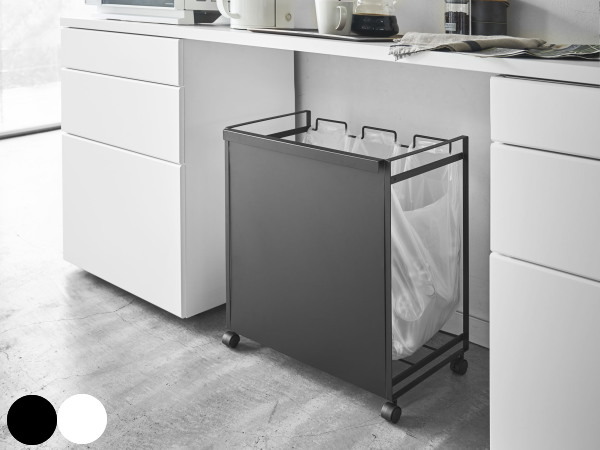 TOWER（タワー）3分別ダストワゴン（ダストボックス